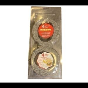 Super Sliders. 4 Reusable Sliders. 3 1/2 Inches. Hard Surfaces.